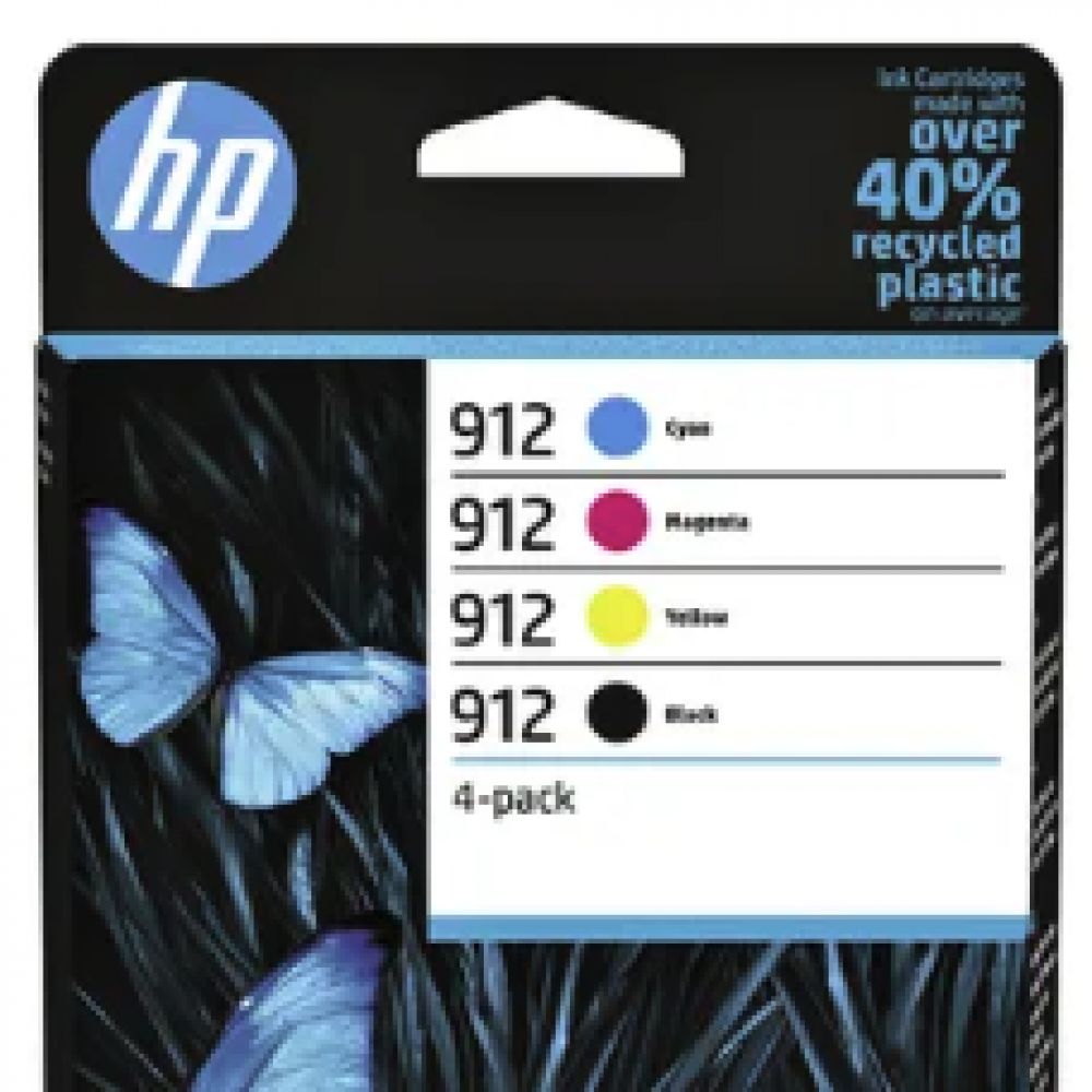 6ZC74AE - HP - multipack jet d'encre originale- 4 couleurs -pour Hp officejet pro 8015 - n.912 - famille 3YL80AE