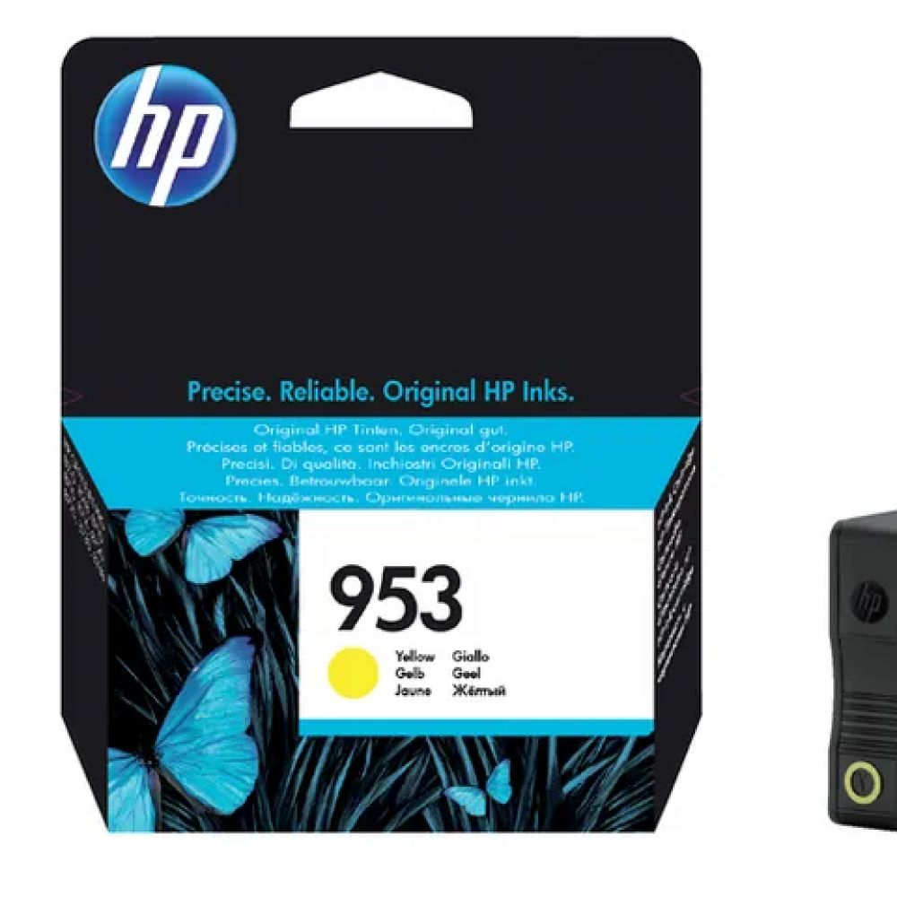 F6U14AE - HP - cartouche reservoir jet d'encre originale - jaune - pour Hp officejet pro 8710/8720/8730/8740 - n.953 - 0,63k - famille L0S58AE