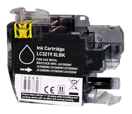 BRO3219BKXL - 227BKXL - cartouche reservoir jet d'encre Inkeo - haute capacite - noir - pour Brother MFCJ5330DW/MFCJ5730DW - 3k - ref. code LC3219XLBK - famille BRO3219BKXL