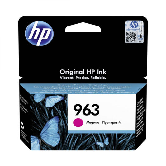 3JA24AE - HP - tanica inkjet originale - colore magenta - per hp officejet pro 9010 - n.963 - 10,77ml - 700pag. - famiglia 3JA26AE