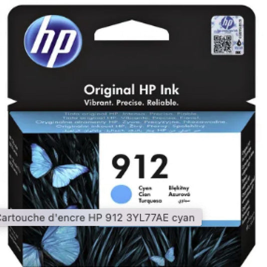 3YL77AE - HP - tanica inkjet originale - colore ciano - per hp officejet 8012 - n.912 - 2,93ml - 315pag. - famiglia 3YL80AE