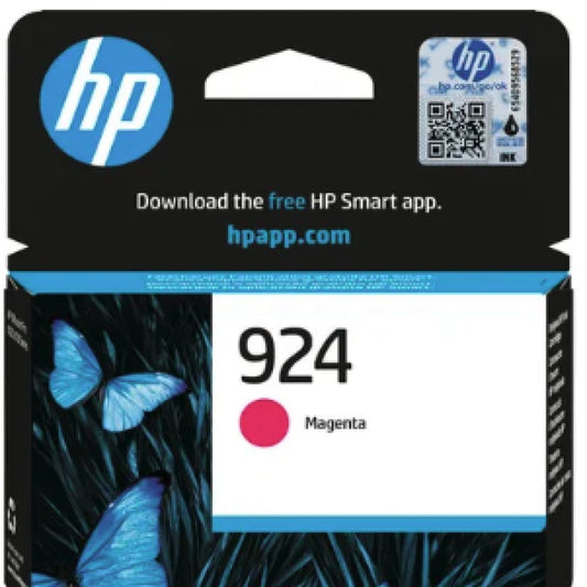 4K0U4NE - HP - cartuccia inkjet originale - colore magenta - per Hp officejet pro 8122e - n.924 - 400pag. - famiglia 4K0U6NE
