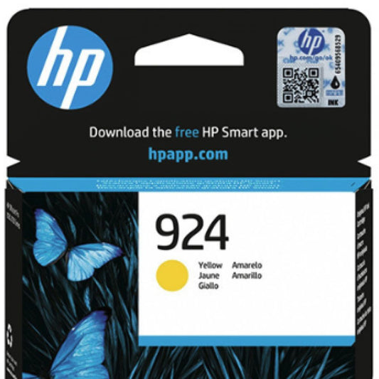 4K0U5NE - HP - cartuccia inkjet originale - colore giallo - per Hp officejet pro 8122e - n.924 - 400pag. - famiglia 4K0U6NE