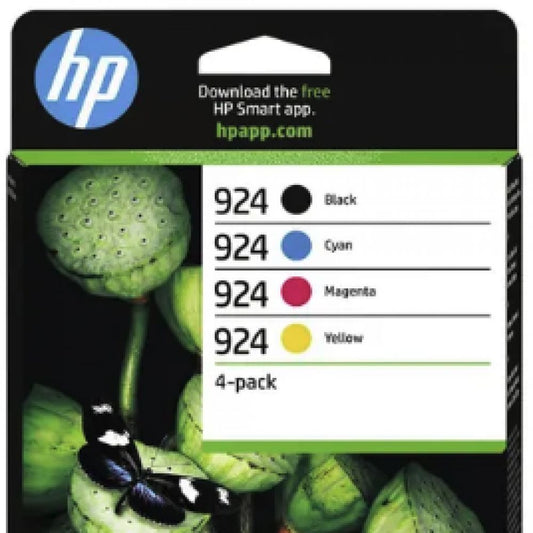 6C3Z1NE - HP - multipack inkjet originale - 4 colori - per Hp officejet pro 8122e - n.924 - 1700pag. totali - famiglia 4K0U6NE