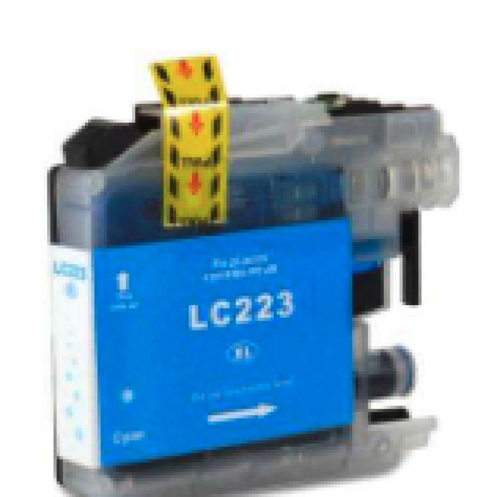 BRO223CV1 - 221cV1 - cartouche jet d'encre Inkeo - cyan - pour Brother DCPJ562DW/MFCJ480DW/MFCJ680DW/MFCJ880DW - 6ml - ref. code LC223C - famille BRO223BKV1