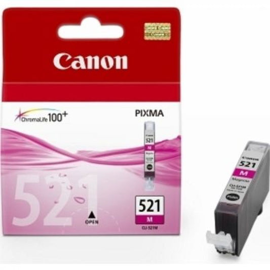 CLI521M - CA - cartouche d'encre magenta pour  canon mp540 serie - 2935b001 - 9ml - famille CLI521BK