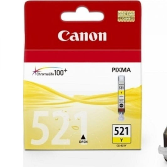 CLI521Y - CA - cartouche d'encre jaune pour  canon mp540 serie - 2936b001 - 9ml - famille CLI521BK