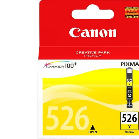 CLI526Y - CA - cartouche reservoir e jet d'encre originale - Jaune - pour Canon pixma IP4850/MG5150 - 4543B004AA - famille CLI526BK
