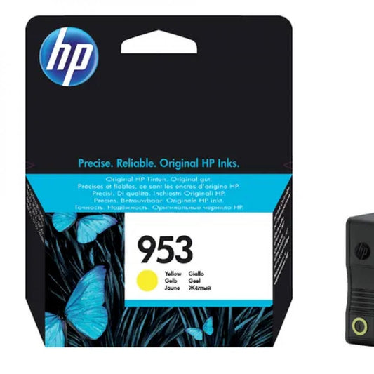 F6U14AE - HP - cartouche reservoir jet d'encre originale - jaune - pour Hp officejet pro 8710/8720/8730/8740 - n.953 - 0,63k - famille L0S58AE