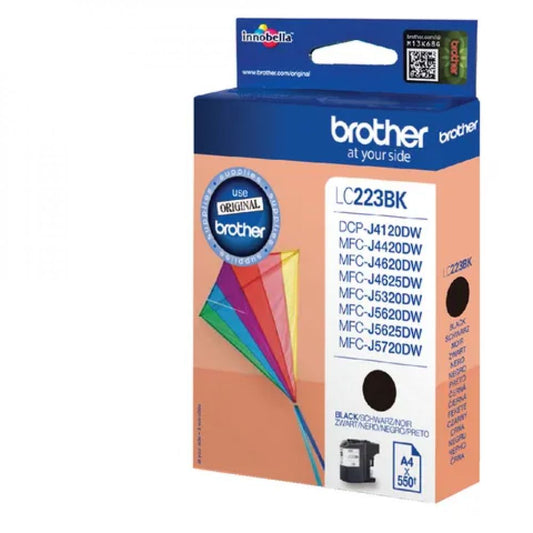 LC223BK - BR - reservoir e jet d'encre original - colore noir - pour Brother MFCJ4420DW/MFCJ4620DW/MFCJ5320DW/MFCJ5620DW/MFCJ5720DW - 600 pages