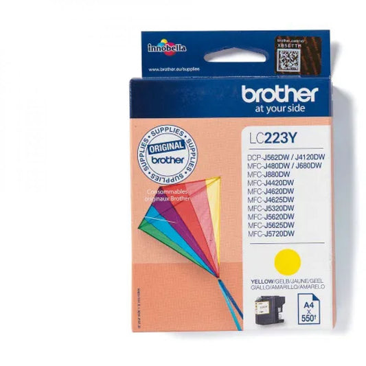 LC223Y - BR - reservoir e jet d'encre original - colore jaune - pour Brother MFCJ4420DW/MFCJ4620DW/MFCJ5320DW/MFCJ5620DW/MFCJ5720DW - 600 pages