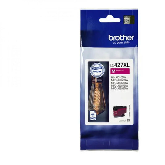 LC427XLM - BR - tanica inkjet originale - alta capacite - colore magenta - per Brother HLJ6010DW/MFCJ5955DW/MFCJ6955DW/MFCJ6957DW - 5k - famiglia LC427XLBK