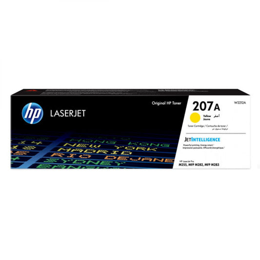 W2212A - HP - cartuccia toner originale - colore giallo - per Hp color laserjet pro M255 - n.207A - 1,25k - famiglia W2210A