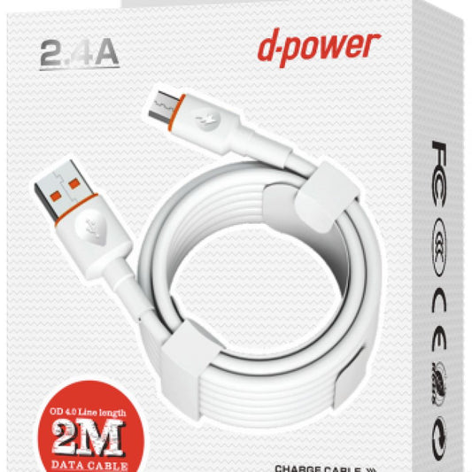 F2001 - Chargeur Micro-usb - USB-A - 2m